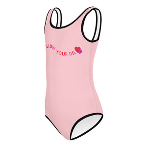 KIDS: Follow Your Dil {Heart} All-Over Print Kids Swimsuit