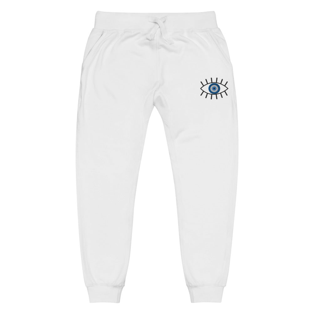 No Nazar Evil Eye Embroidered sweatpants – Introspectively