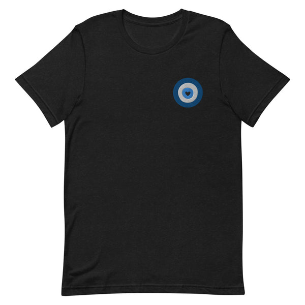 No Nazar Evil Eye Heart Center Adult T-Shirt